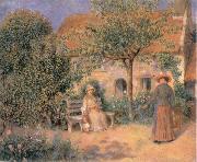 Pierre-Auguste Renoir Garden scene in Brittany oil painting reproduction